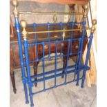Brass and iron single bed