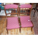 Edwardian pair of low bedroom chairs