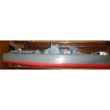 Scale model of a WW2 US Navy motor torpedo boat, numbered PT238, 42" long with electric motor
