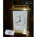 A Bayard brass carriage clock