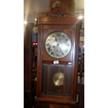 1930s wood cased wall clock