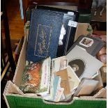 Collection of assorted cigarette card albums, etc.