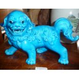 Chinese turquoise glazed Fo dog (A/F)