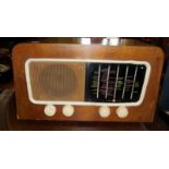 A walnut cased PYE of Cambridge valve radio Type 19A