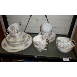 A Stanley bone china tea set