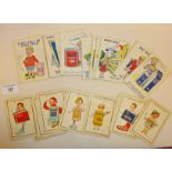 Assorted old advertising playing cards, for cigarettes and Cow & Gate infant milk