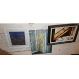 Three various oil paintings, signed by artist Isa Guest