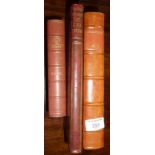 Three various Antiquarian leather bound books