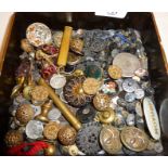 Antique buttons, bachelor studs, old cosmetic tins, etc.