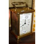 A Bayard brass carriage clock