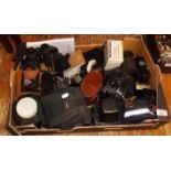 Collection of assorted cameras and lenses, etc.