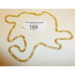 14ct yellow gold chain necklace, approx. 45cm long and 8.5g