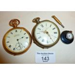 Pocket watches, one gold filled, with inscription relating to the Empire Cinema, Newcastle. Also
