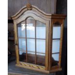 Wall display cabinet