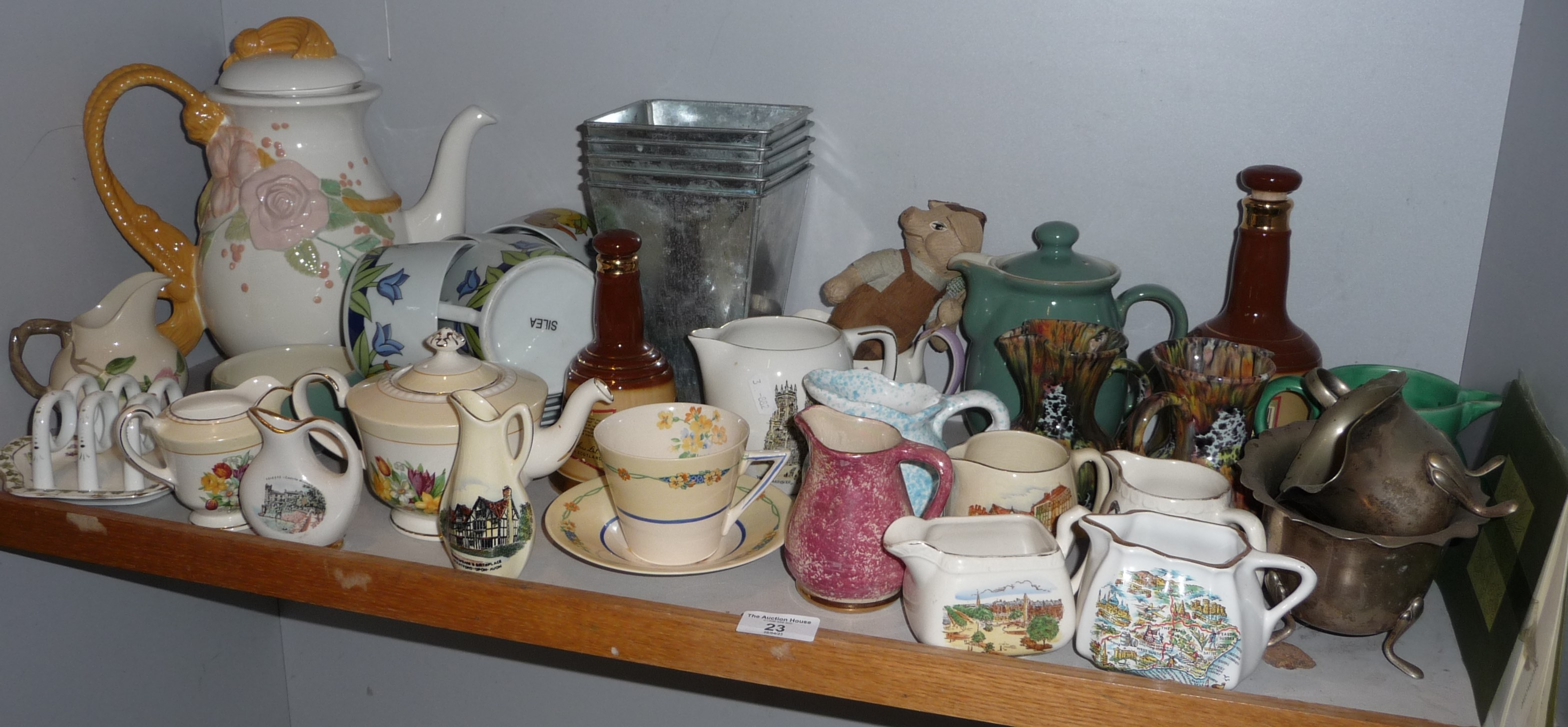 Assorted china (one shelf)