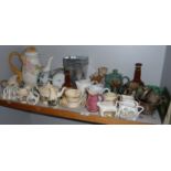 Assorted china (one shelf)