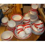 Collection of 1950s Alfred Meakin pottery teaware