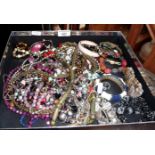 Box of costume jewellery