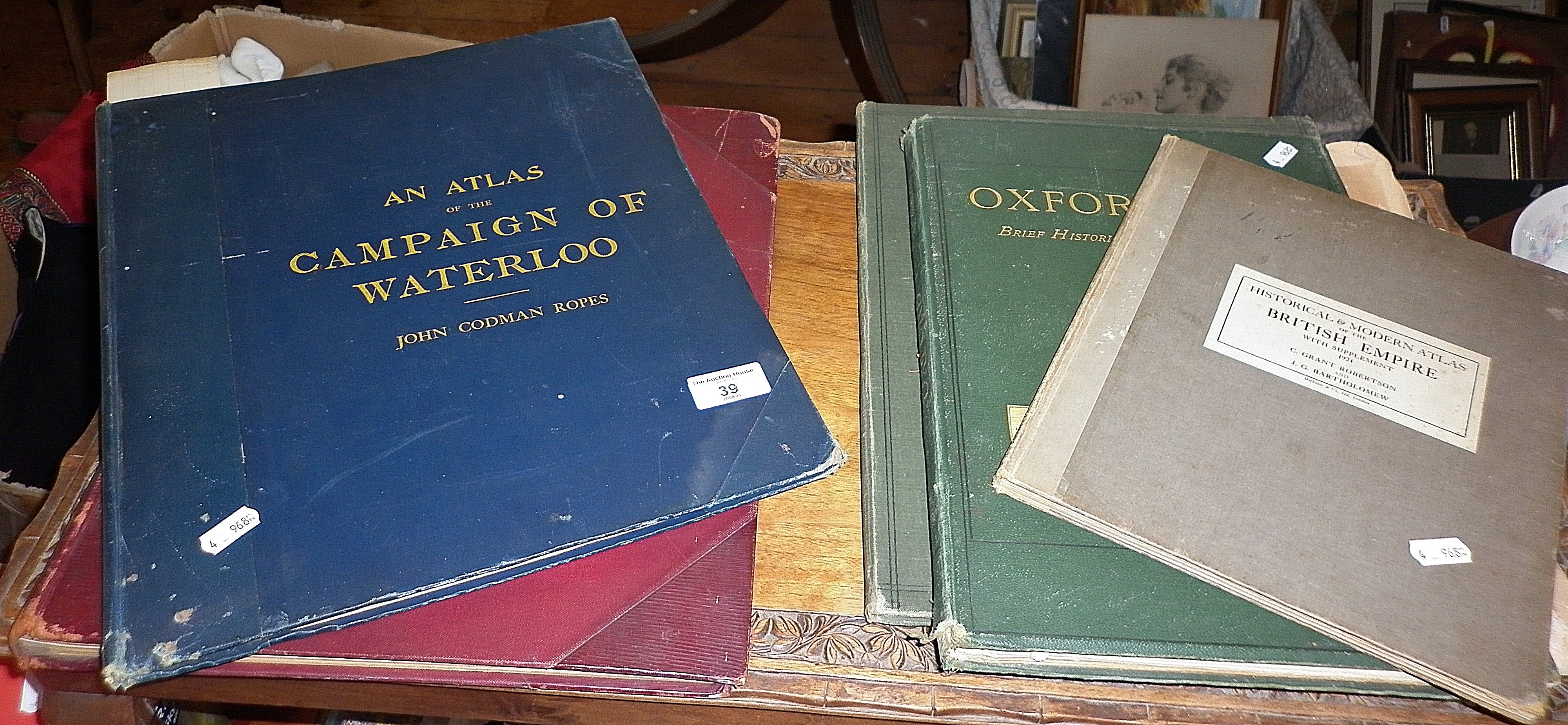 An Atlas of the Campaign of Waterloo by John Codman Ropes, 1894, other atlases and books