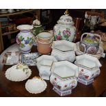 Large quantity of china and pottery jardinieres, etc., inc. Royal Winton and others (18)