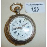 Antique Systeme Roskopf pocket watch in silver case