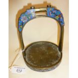 Chinese bronze Cloisonné stirrup