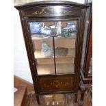 Edwardian single door display cabinet