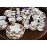 Large quantity of Royal Albert "Old Country Roses" dinner, tea and coffee ware
