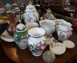 Large quantity of china and pottery jardinieres, etc., inc. Royal Winton and others (18)