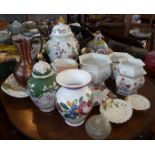 Large quantity of china and pottery jardinieres, etc., inc. Royal Winton and others (18)