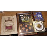 Commemorative coin sets and royal memorabilia