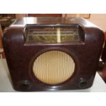 Art Deco bakelite Bush radio type D.A.C. 90A in working order with original packaging,