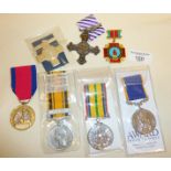 Seven replica medals