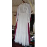 Vintage clothing: Laura Ashley cotton maxi dress and Laura Ashley gown and another