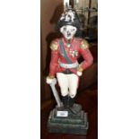 Victorian cast iron figural doorstop of The Iron Duke Wellington