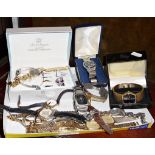 Vintage wrist watches, inc. Accurist, Timex Q blue falcon eye watch, Rotary, Anne Klein, etc.