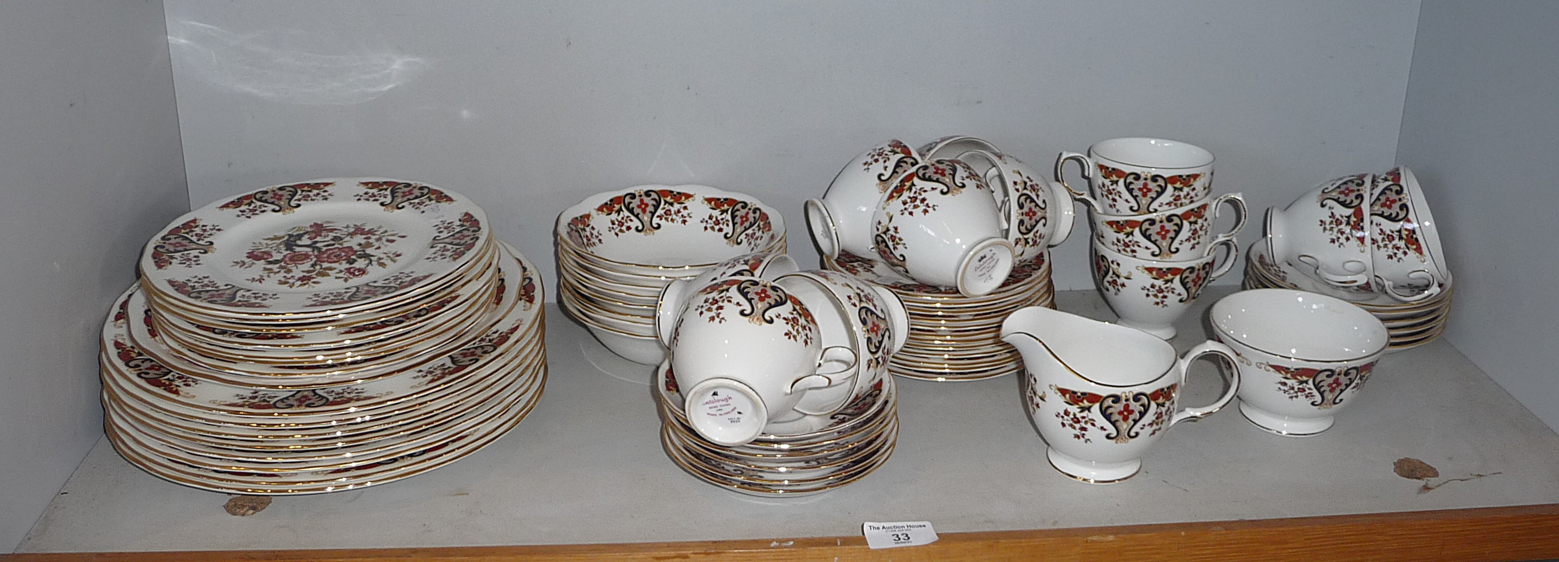 A Colclough china tea service with plates