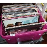 Collection of assorted vinyl rock and pop LP's 1970s