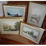 Four various watercolours by Irene Willett