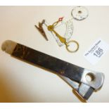 Cigar cutter marked Blanchat Diffusion, and letter scales