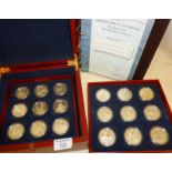 Royal Mint set of 18 silver proof coin set - The History of the Royal Navy Collection (2003-2005),