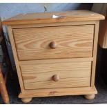 Modern pine bedside chest