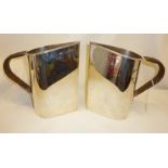 Pair of silver lemonade or cocktail jugs in the modernist style, with presentation engravings. Fully