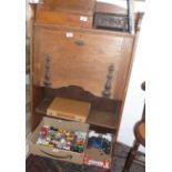 Edwardian oak student's bureau