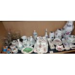 Large quantity of Wedgwood, Royal Albert "Moss Rose", Crown Staffordshire chinaware with a Royal