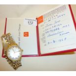 1960s Omega Seamaster gold filled Gents' wrist watch with original paperwork, (seems to be working)