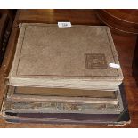 Victorian photo album, scrap book and two snap shot albums