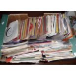 Large collection of vinyl single records