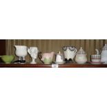 Nine various china and pottery items, inc. Carlton Ware walking jug, Crown Ducal jam pot and others