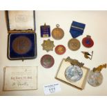 RSPCA Band of Mercy medal, British Beekeepers Association bronze medallion, Royal Naval Rifle